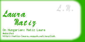 laura matiz business card